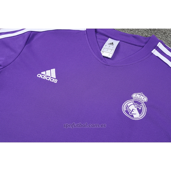 Chandal del Real Madrid Manga Corta 2022-2023 Purpura - Pantalon Corto
